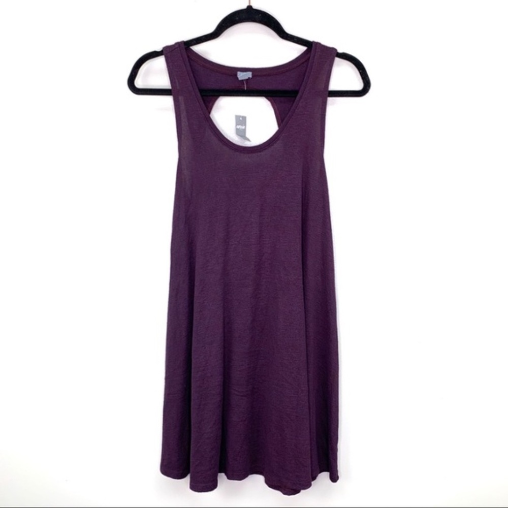 NWT Aerie Open Back Tank Dress Purple Size XS/S